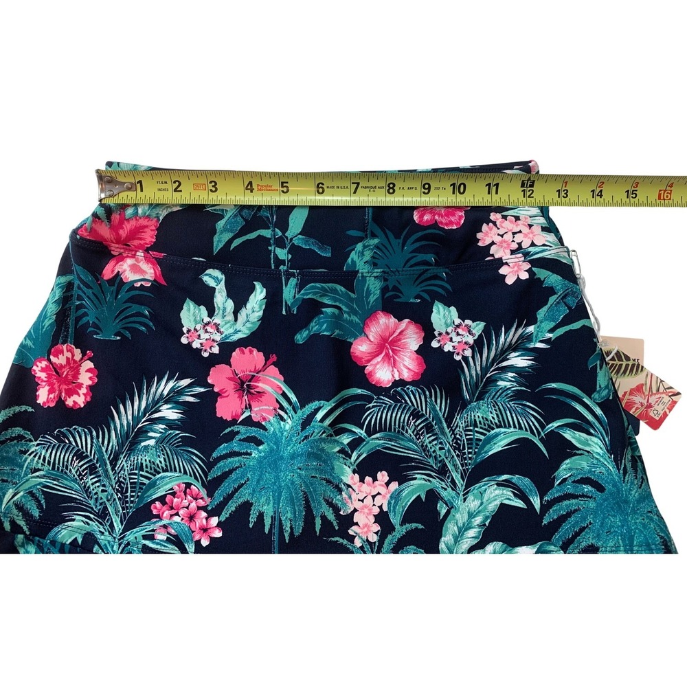 Tommy Bahama Everyday Active Skort Womens XS Navy Tropical Floral UPF 50 Skirt - Picture 9 of 10